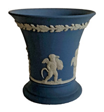 ⚱Vintage Wedgewood Blue & White Jasperware Posy Vase 3.5” H