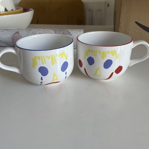 Two arthur wood - mugs, sad