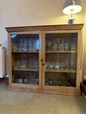 Large antique pine glazed