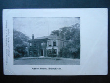 Manor House BRANCASTER Norfolk - A J Mahomet Wells 1904 Hunstanton RSO Postmark