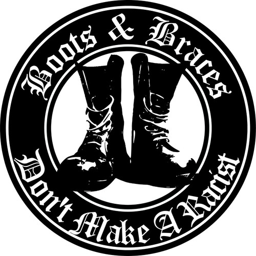 Vinyl sticker skinhead boots - boots, &