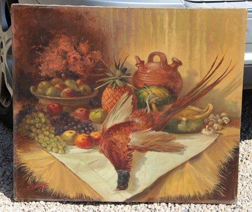 Flemish 1960 oil - oil, canvas
