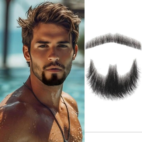 Human hair beard makeup - beard, fake