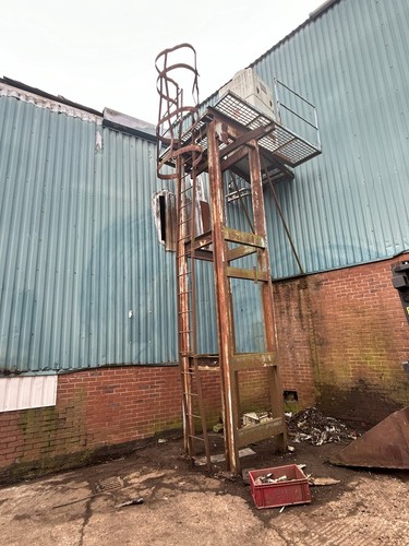 Fire escape ladder steel - fire, ladder,