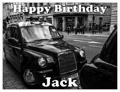 Taxi black hackney cab - black,