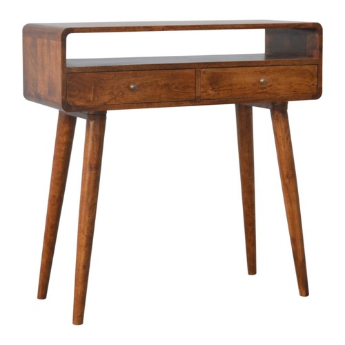 Mid century dark solid - dark, mango