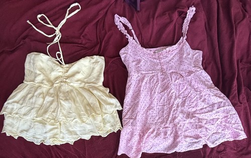 Hollister tops lot ruffle trim - hollister,