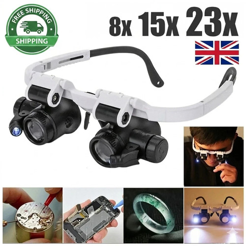 Head magnifier glasses led - head,