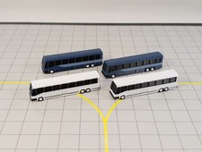 4x GREYHOUND BUS/COACH US Style Airport GSE Vehicle Models 1:200 Scale Diorama