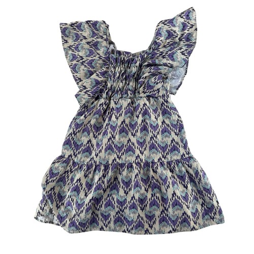 Zara girls purple ikat flutter - purple,