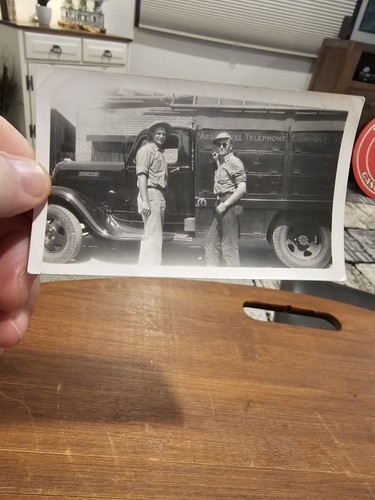 Vintage photo snapshot men - photo,