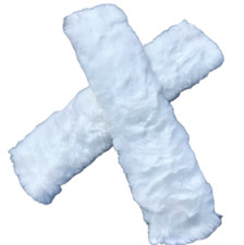 2 x FAUX SHEEPSKIN HORSE