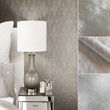 Muriva Kylie Minogue Cassia Textured Metallic Wallpaper Luxury Designer 10m Roll