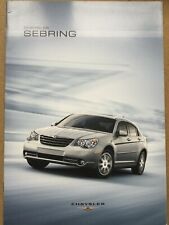Chrysler Sebring UK Market Car Sales Brochure - c2007