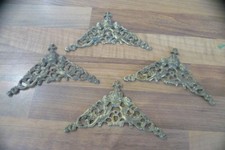 Vintage brass spandrels cherub clock parts
