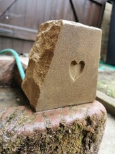 Natural  Real Sandstone Heart Small  Water Feature