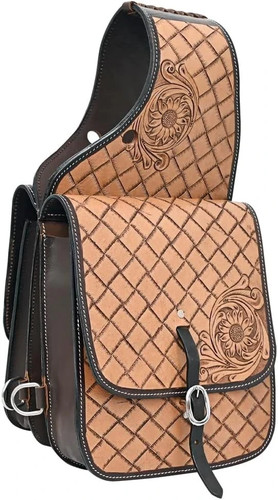 Western leather horse saddle - leather,