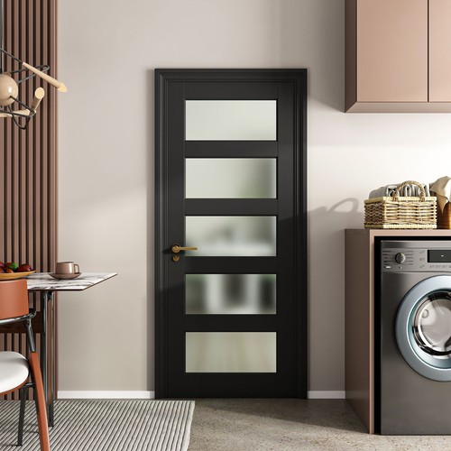 30x80 black frosted glass - black,