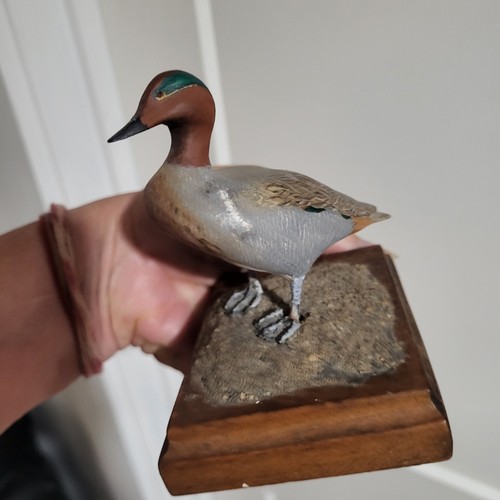 Vintage wooden green winged - vintage,