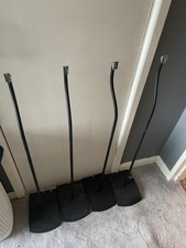 4 GENUINE BOSE UFS-20 SERIES II LIFESTYLE ACOUSTIMASS BLACK SPEAKER FLOOR STANDS