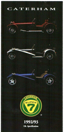 Caterham super seven - super, 1992-1993