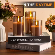 3 Pack LED Candles Set With