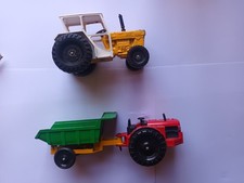 Vintage Lone Star International & Red Tractors Toy Bundle Diecast Metal Trailer