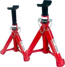 Simply Auto 2T Foldable Jack Stands Pair 2000kg Car Vehicle Lift Support Red