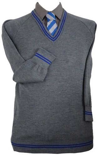 Grey woollen school - grey,