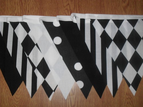 Black white fabric - &,