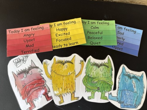 Colour monsters and emotion - monsters,
