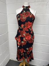 Yours Black Halter Neck Tulip