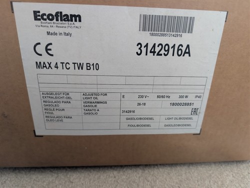 Oil burner ecoflam max tw - oil, 4