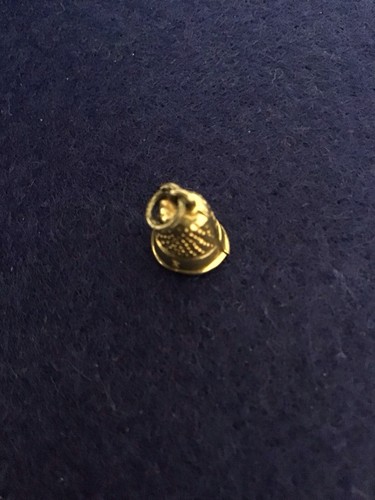 Vintage 9ct gold thimble - thimble, charm