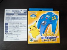 Official Nintendo 64 N64 Controller Pikachu Blue Yellow Edition Boxed Excellent
