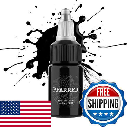 Pfarrer black tattoo ink - black,