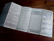 1953 AUSTIN A70 HEREFORD SALOON, BUFF BOOK,RF60,MEMORABILIA, NOT CANCELLED