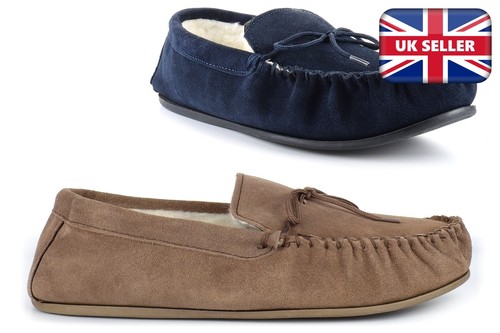 Mens real suede moccasin - mens,