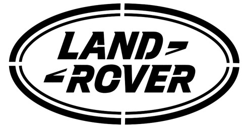 Land rover logo design stencil - rover,