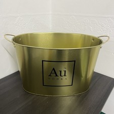 AU Vodka Gold Coloured Metal