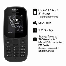 Nokia 105 Dual Sim - Brand New
