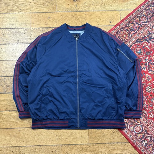 Vintage navy blue bomber - blue,