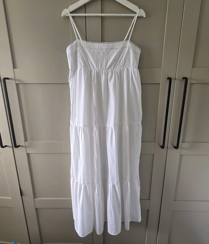 Zara lace white strappy long - lace,
