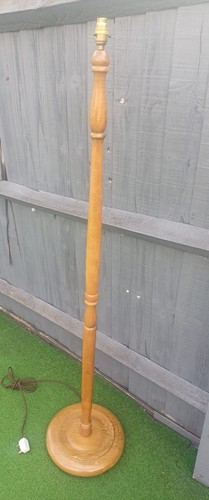 Vintage oak floor lamp - lamp, good