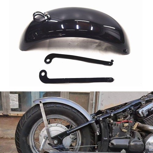 Black rear fender plate - rear,