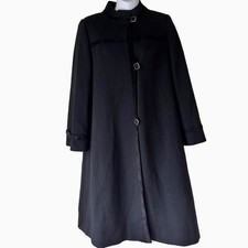 Vintage 80s Black Wool Swing