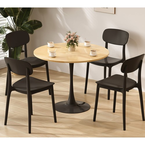 Round dining table natural - table,