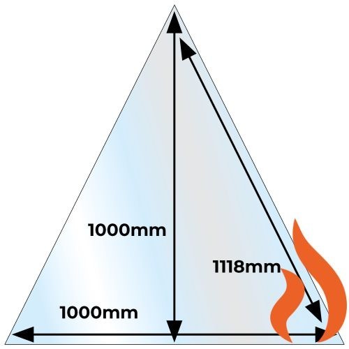 Glass hearth clear fire - hearth,