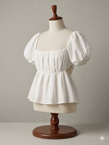 Astr the label white - white, puff