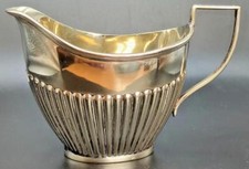 Elegant British Silver-Plated Milk Jug – 15 cm Handle to Spout, 9 cm Tall